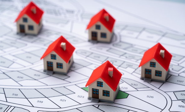 Monopoly houses on land plan